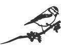 Avis client pour Oiseau sur pique mésange bleue en acier corten : 5 sur 5
