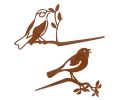 Avis client pour Décors de jardin en métal Oiseaux (lot de 2) : 5 sur 5