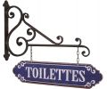 Avis client pour Panneau avec patère vintage toilettes : 5 sur 5