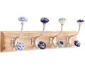 Avis client pour Patère 4 double-crochets en bois de manguier et grès : 5 sur 5