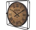 Avis client pour Pendule industrielle avec cadre en fer 60 cm : 1 sur 5