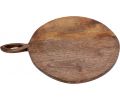 Avis client pour Planche à découper ronde en bois avec poignée 49 x 38 cm : 5 sur 5