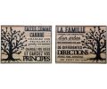 Avis client pour Plaque décorative en bois Famille et arbre de vie 30 x 40 cm (Lot de 2) : 5 sur 5