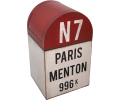 Avis client pour Poubelle borne kilométrique en fer 33 x 33 x 55.5 cm : 2 sur 5