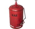 Avis client pour Poubelle en fer rouge  Bouteille de gaz : 5 sur 5