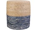 Avis client pour Pouf jonc de mer blue lagoon : 5 sur 5