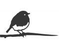 Avis client pour Oiseau à planter rouge gorge en acier corten : 5 sur 5