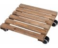 Avis client pour Support à roulettes en bois pour plantes d'intérieur : 5 sur 5