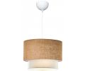 Avis client pour Suspension en tissu effet lin Nature : 4 sur 5