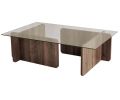 Avis client pour Table basse en verre et aggloméré 105 x 65 x 30 cm Escape : 5 sur 5