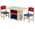 Avis client pour Table, chaises et bac rangement enfant en bois : 4 sur 5