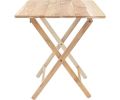 Avis client pour Table de jardin pliante en teck FSC 60 x 60 cm : 4 sur 5