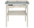 Avis client pour Table de jardinage en pin et zinc : 1 sur 5