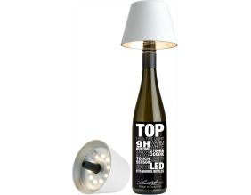 Abat-jour à fixer sur bouteille Top 11 cm (Blanc - Lot de 2)