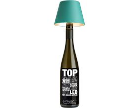 Abat-jour à fixer sur bouteille Top 11 cm (Turquoise)