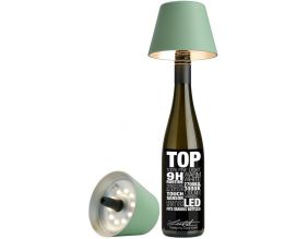 Abat-jour à fixer sur bouteille Top 11 cm (Vert olive)