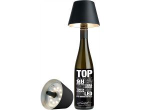 Abat-jour à fixer sur bouteille Top 11 cm (Noir - Lot de 2)