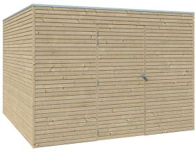Abri de jardin 300 x 300 cm Qube (Abri et plancher)