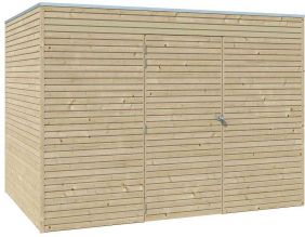 Abri de jardin 300 x 210 cm Qube (Abri et plancher)