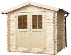 Abri de jardin en bois double pente Falun (2.5 x 2.5 m)