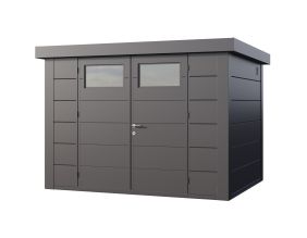 Abri de jardin moderne en acier porte double 7,1 m² Eleganto 3024 (Anthracite)