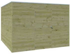 Abri de jardin traité 300 x 300 cm Qube (Abri seul)