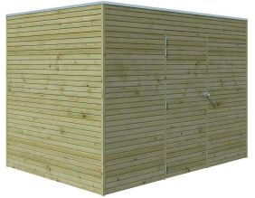 Abri de jardin traité 300 x 210 cm Qube (Abri seul)