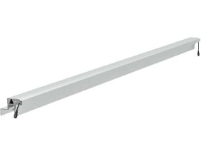 Adaptateur pour clôture en bois 40 mm pour barette lumineuse 1.73 m (Argent)