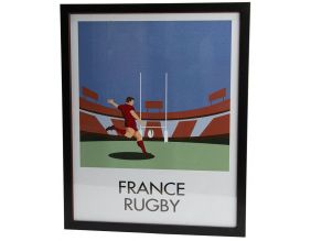 Affiche France rugby 40 x 50 cm