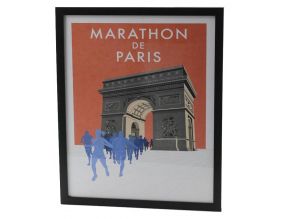 Affiche marathon de Paris 40x50 cm