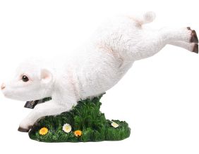 Agneau sautant en résine 38 x 16 x 25.5 cm