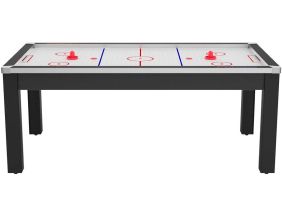 Air Hockey convertible table 8 personnes Toronto (Noir grainé et blanc (surface de jeu))