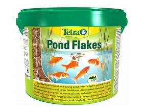 Aliments complets pour petits et jeunes poissons de bassin Pond flakes 10L