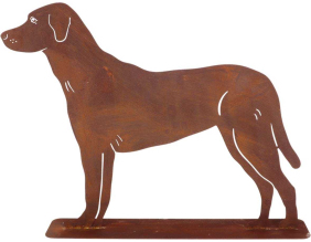 Animal de compagnie décoratif en métal rouillé (Chien debout)