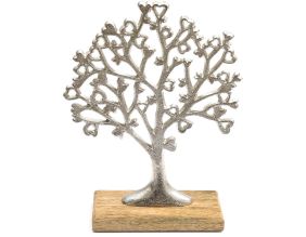 Arbre décoratif en aluminium et bois de manguier Arbre de vie (Taille 1)