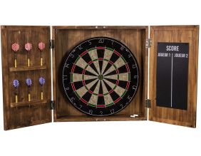 Armoire en bois jeux flechettes à suspendre