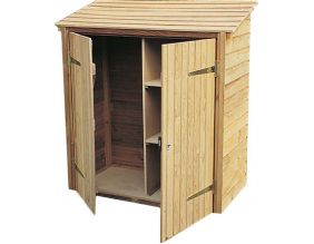 Armoire de jardin en pin 2 étagères Caps