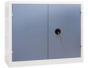 Armoire monobloc industrielle 120 x 53 x 100 cm (Gris et bleu)