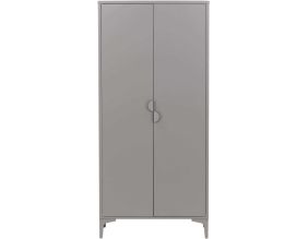 Armoire 2 portes en acier Piring (Gris clair)