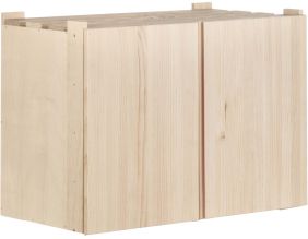 Armoire de rangement en pin massif Nova (76.5 x 40.5 x 53.5 cm)