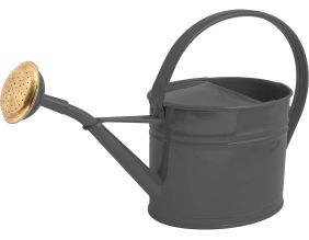 Arrosoir en acier galvanisé avec pomme 1.75 litres (Gris anthracite)