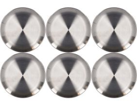 Assiette en acier inoxydable Patio (Lot de 6)