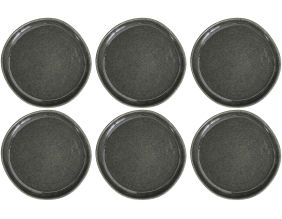 Assiette en grès vert Black Forest (Lot de 6) (Assiette plate - 21 cm)