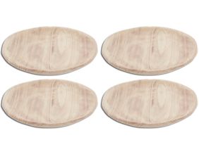 Assiettes en Paulownia (Lot de 4)