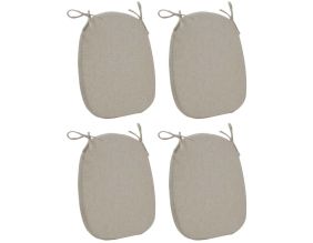 Assise de chaise écru (Lot de 4)