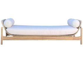 Bain de Soleil en bois et cordes tressées Polinesia