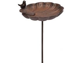 Bain oiseaux en fonte Coquille 105 x 27 cm