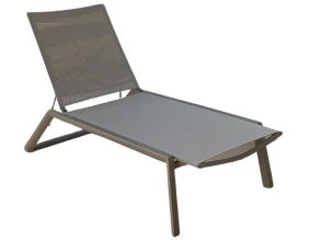 Bain de soleil en aluminium Menorca (Beige)