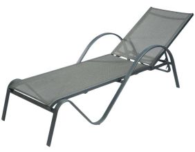 Bain de soleil en aluminium Sunset (Gris anthracite)