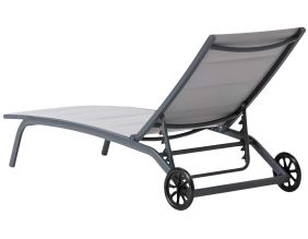 Bain de soleil en aluminium avec roues Roche